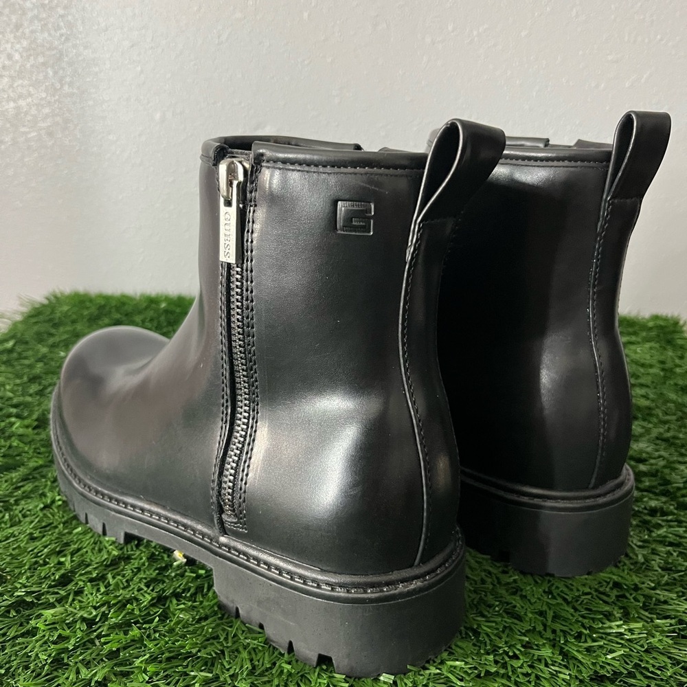 Black Leather Ankle Boots GUESS 7 - Picture 3 of 5
